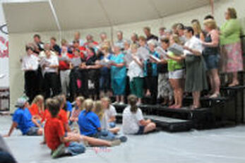 Picture of community choir performing